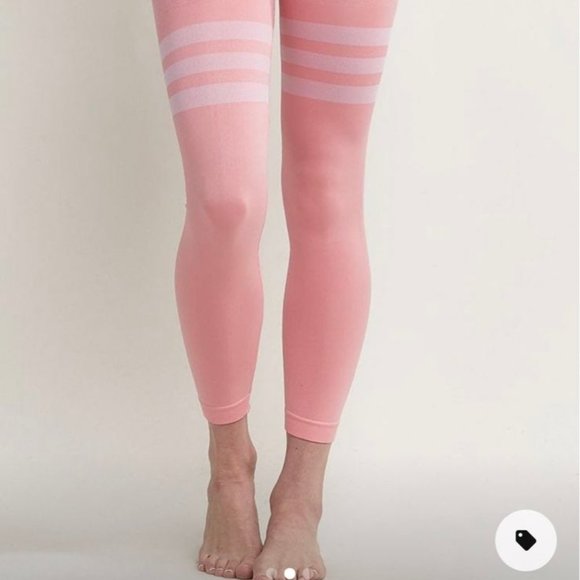 NWT Charcoal Gray Savvi Striped Legging S - Picture 9 of 10